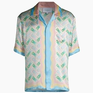 NEW‼️ Casa Blanca Ping Pong Silk Camp Shirt